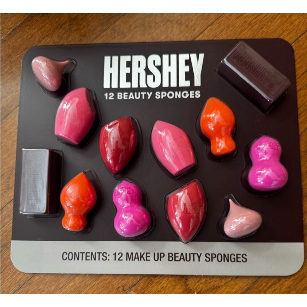 Hersheys Beauty Blending Makeup Sponges 12 PC Giftable Colorful Cosmetic NEW